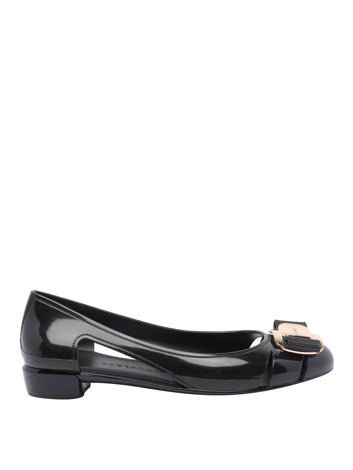Salvatore Ferragamo Balletti di gelatina nera di Nara