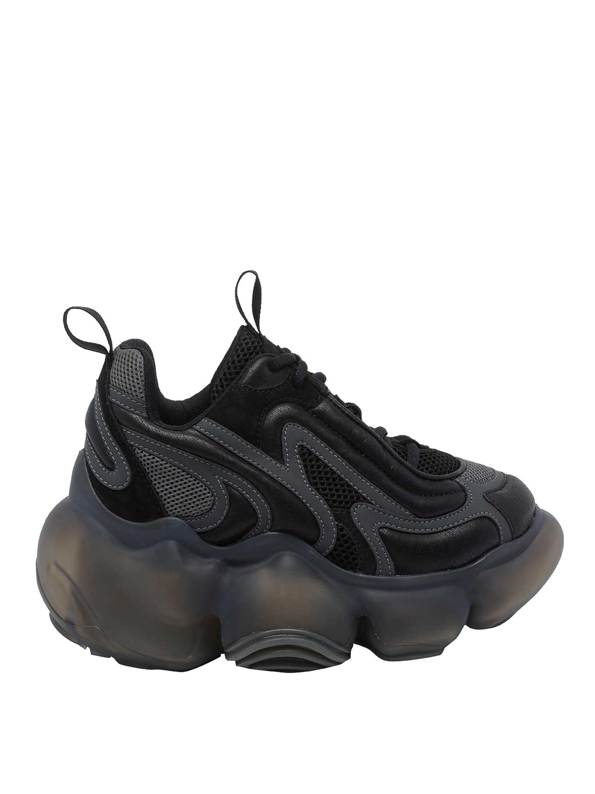 Grounds Moopie Flipper Sneakers In Black