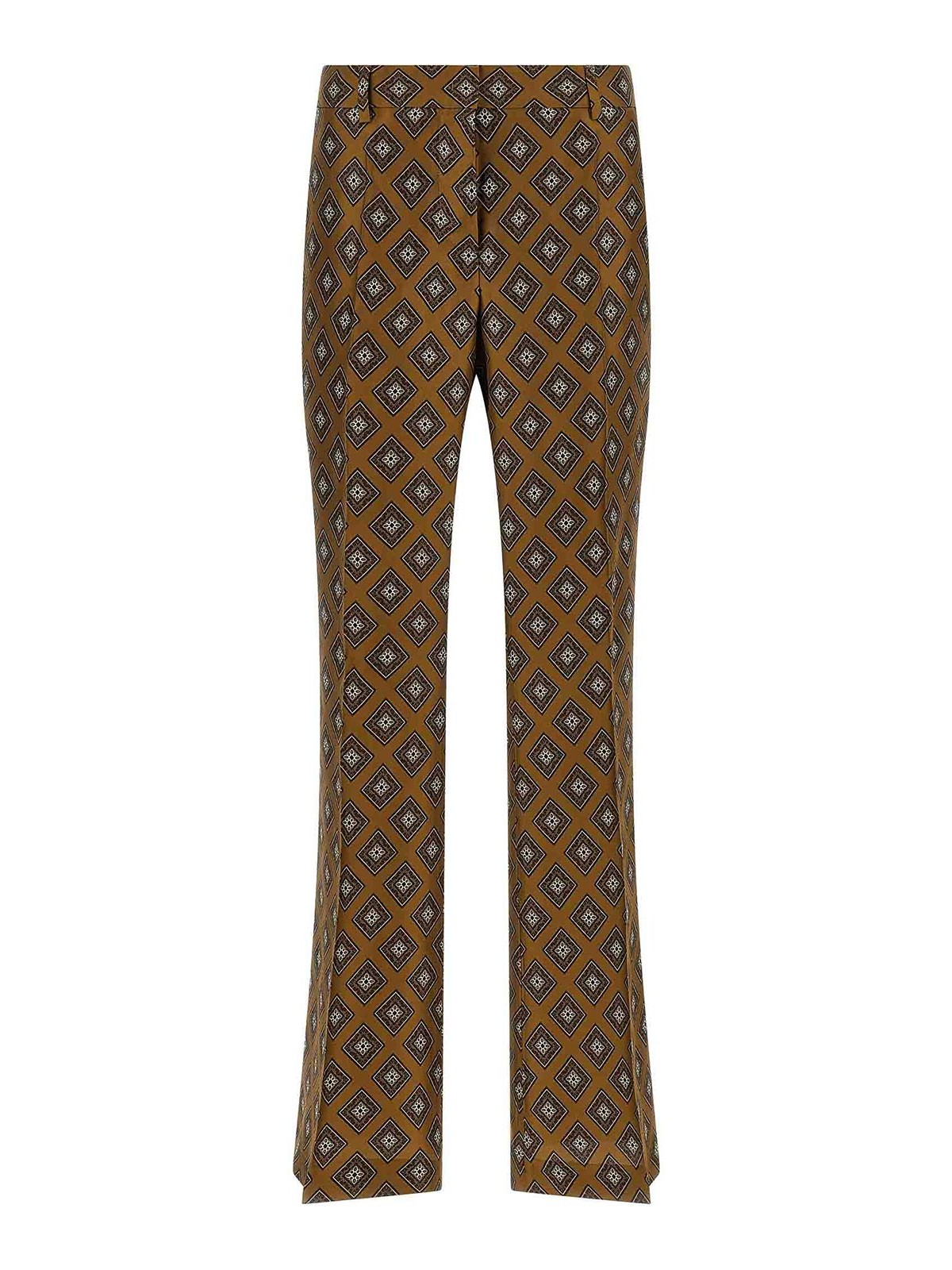 Pantaloni con stampa cravatta