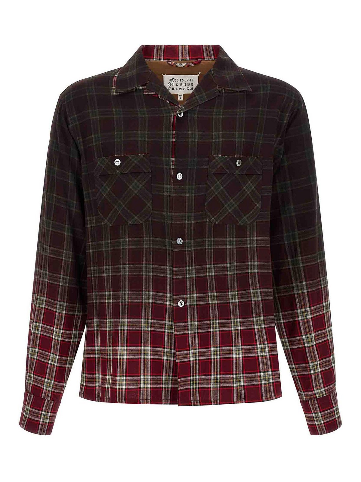Camicia A Quadri Con Effetto Sfumato