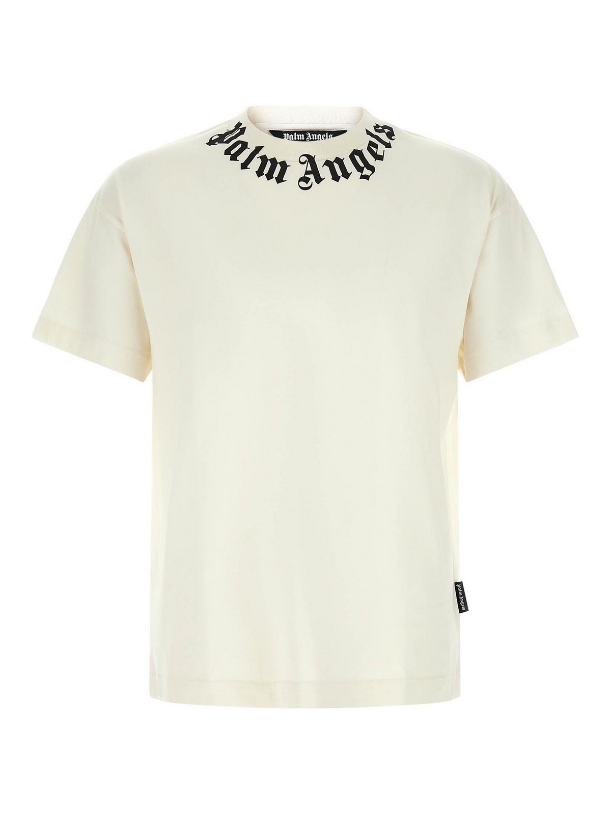 T-shirt con logo sul collo