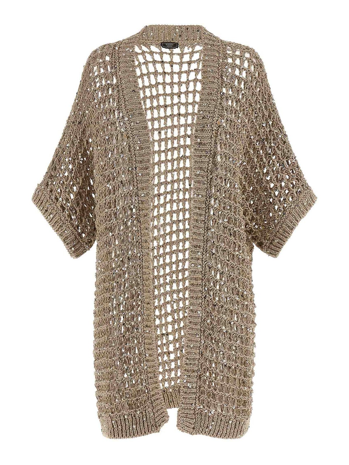 Peserico Cardigan In Sand