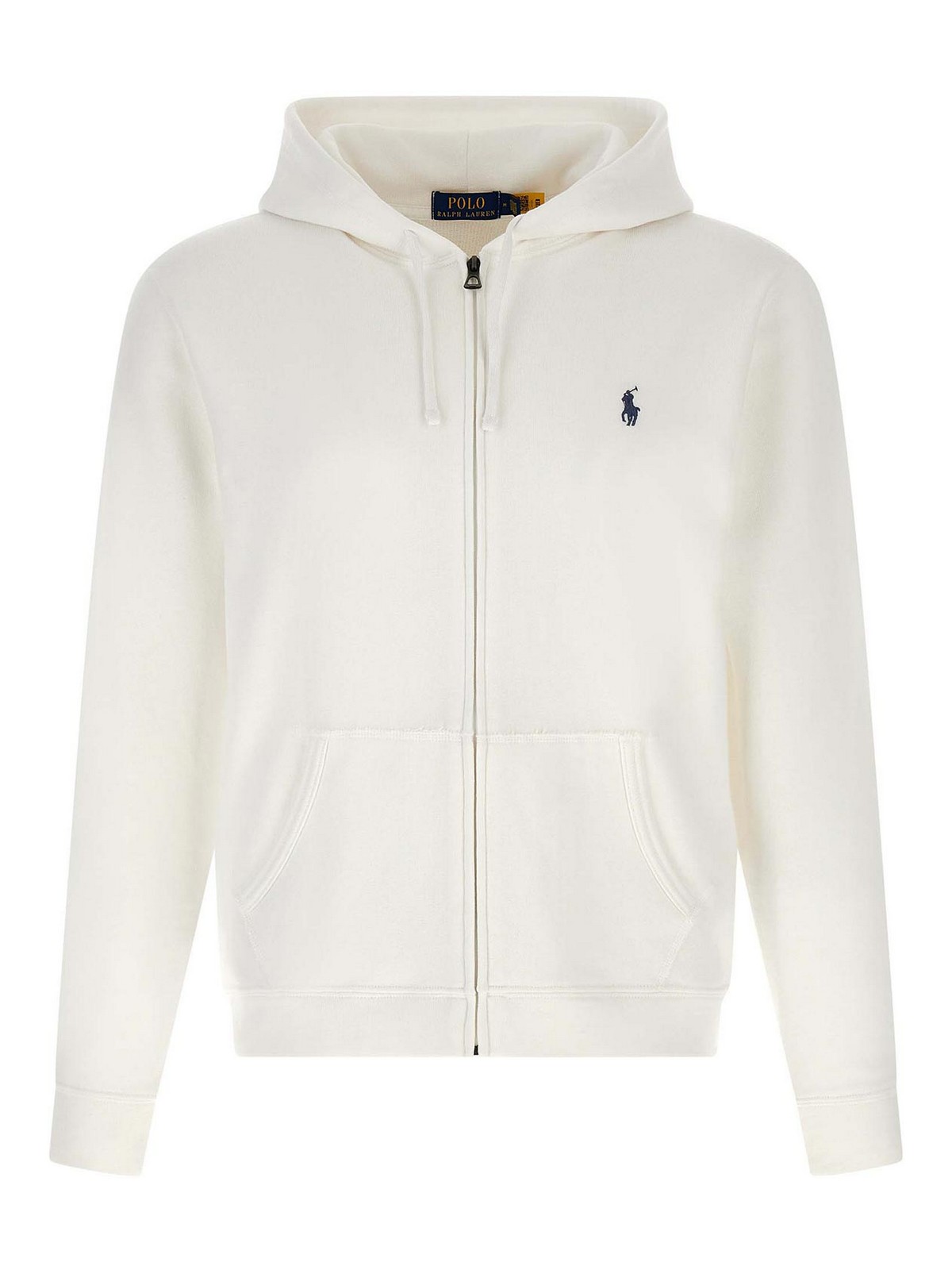 Felpa con cappuccio in cotone loopback