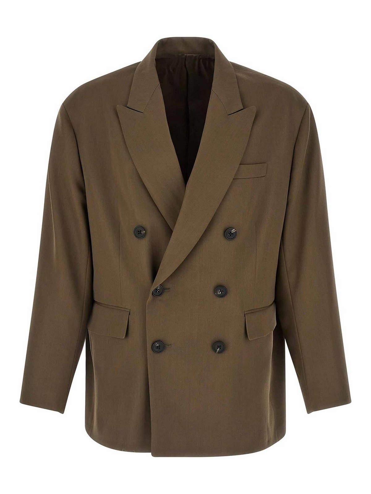 Ssstein Double-Breasted Blazer - Green - Men|ST1411DBEI