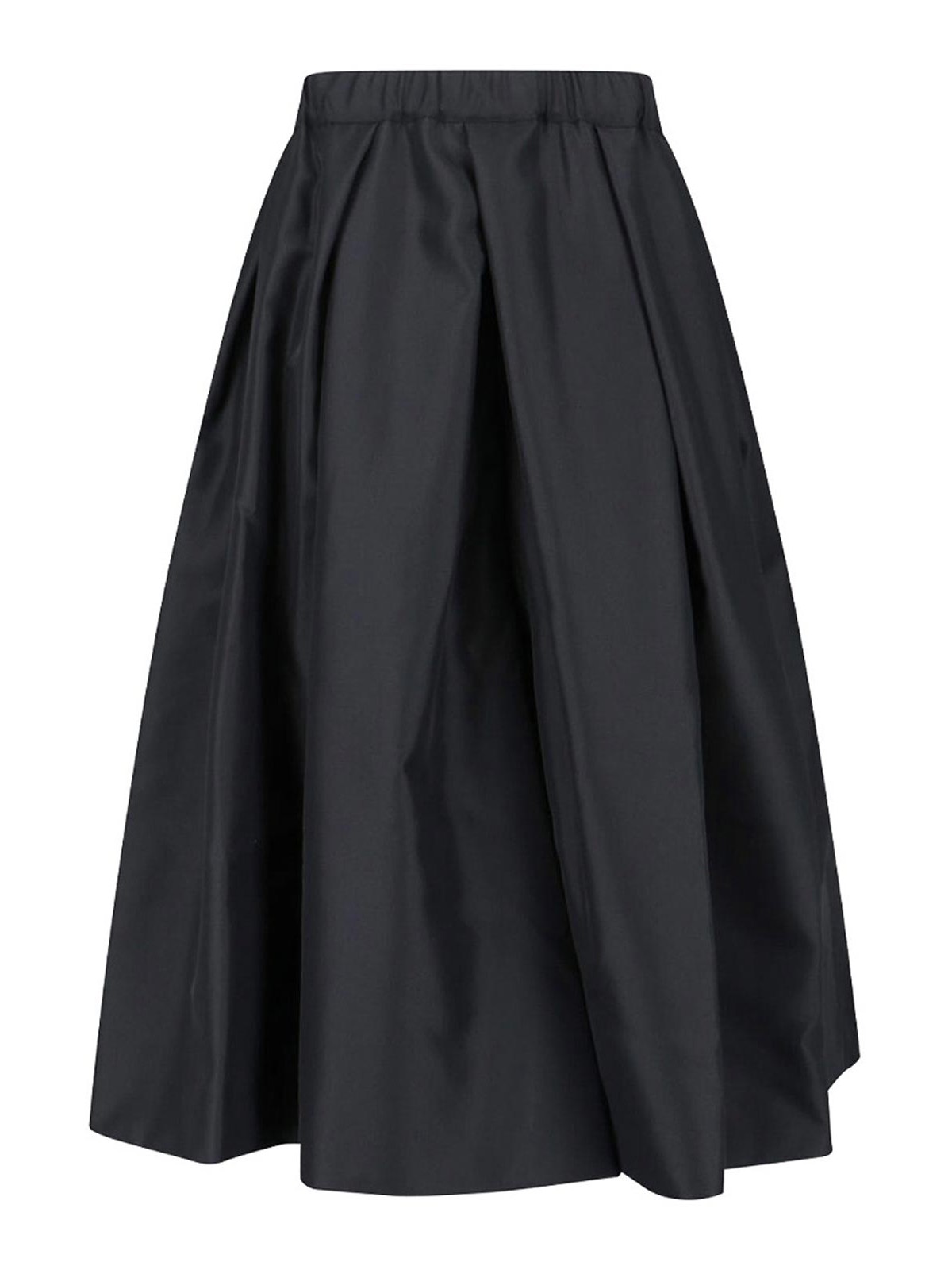 Comme Des Garcons Gathered midi skirt - Black - Women|GQP006S261