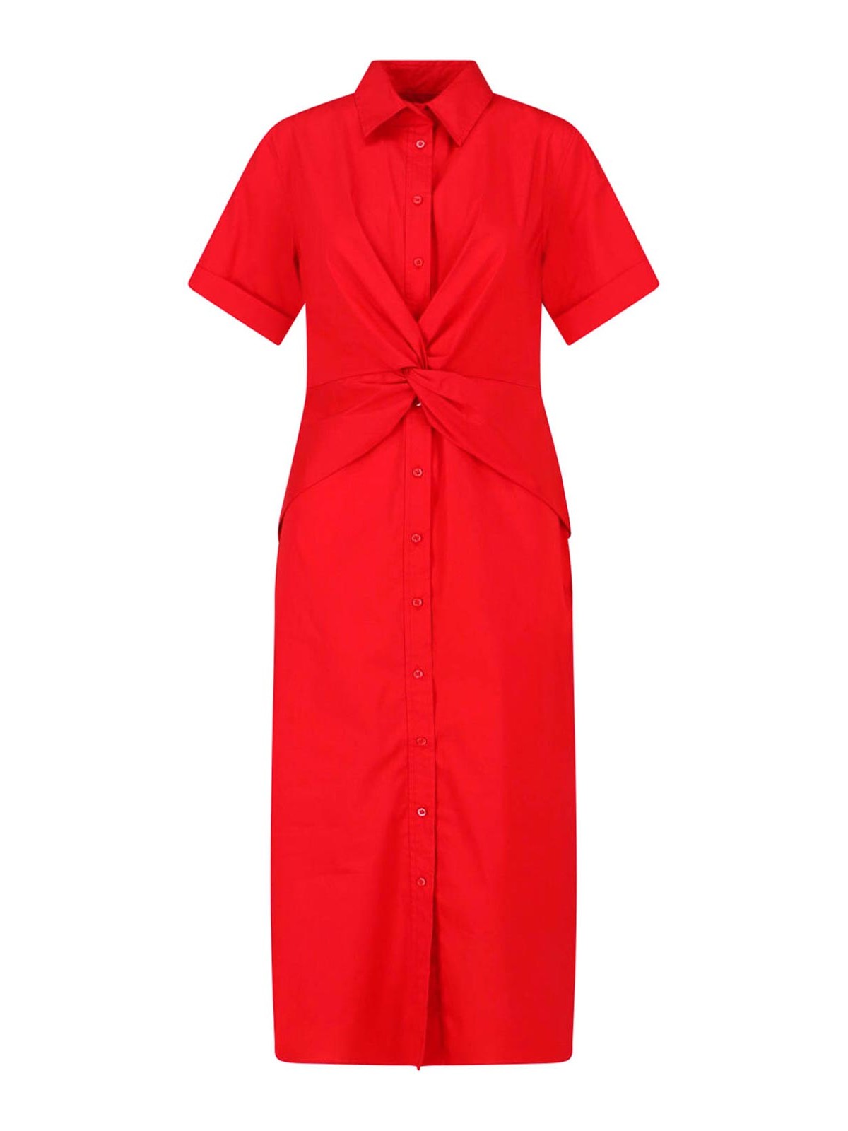 Lauren Ralph Lauren Robe Au Genou - Rouge