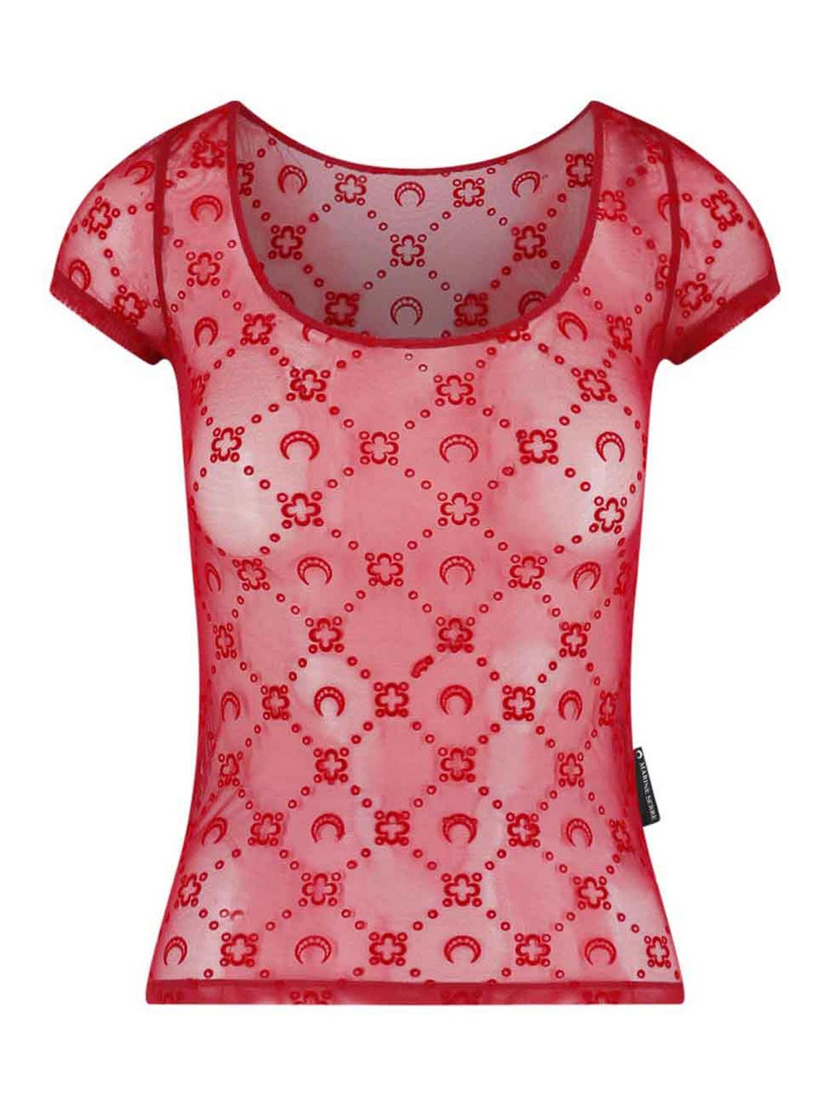 Marine Serre T-shirt in mesh
