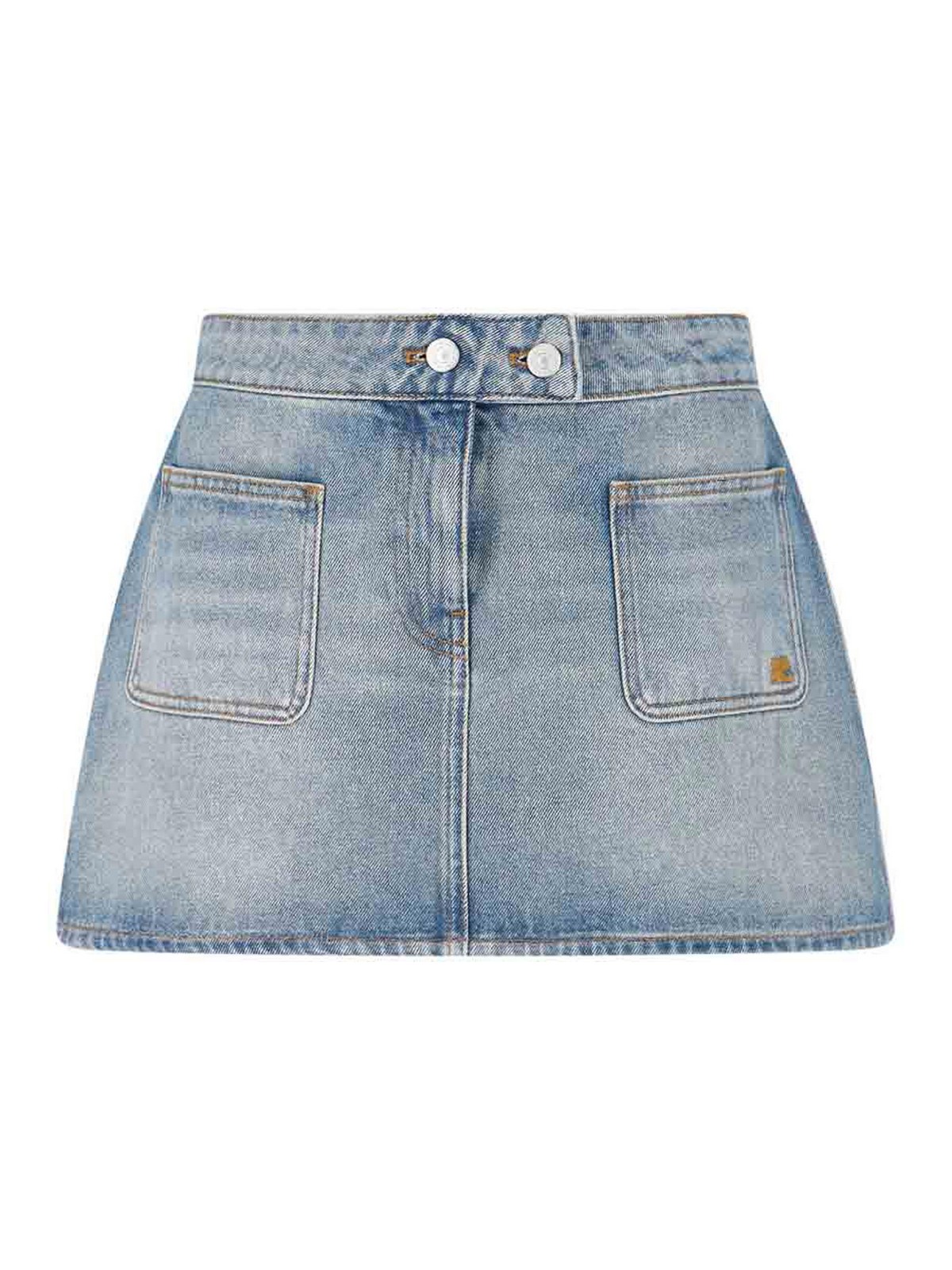 Courreges Gonna mini in denim