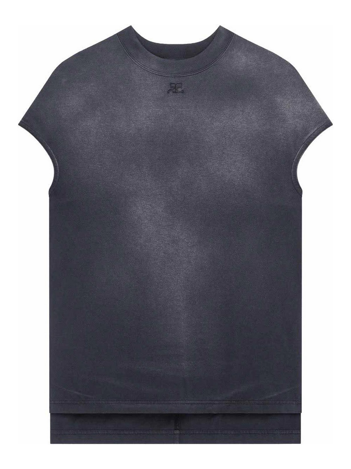 T-shirt con logo solarizzato