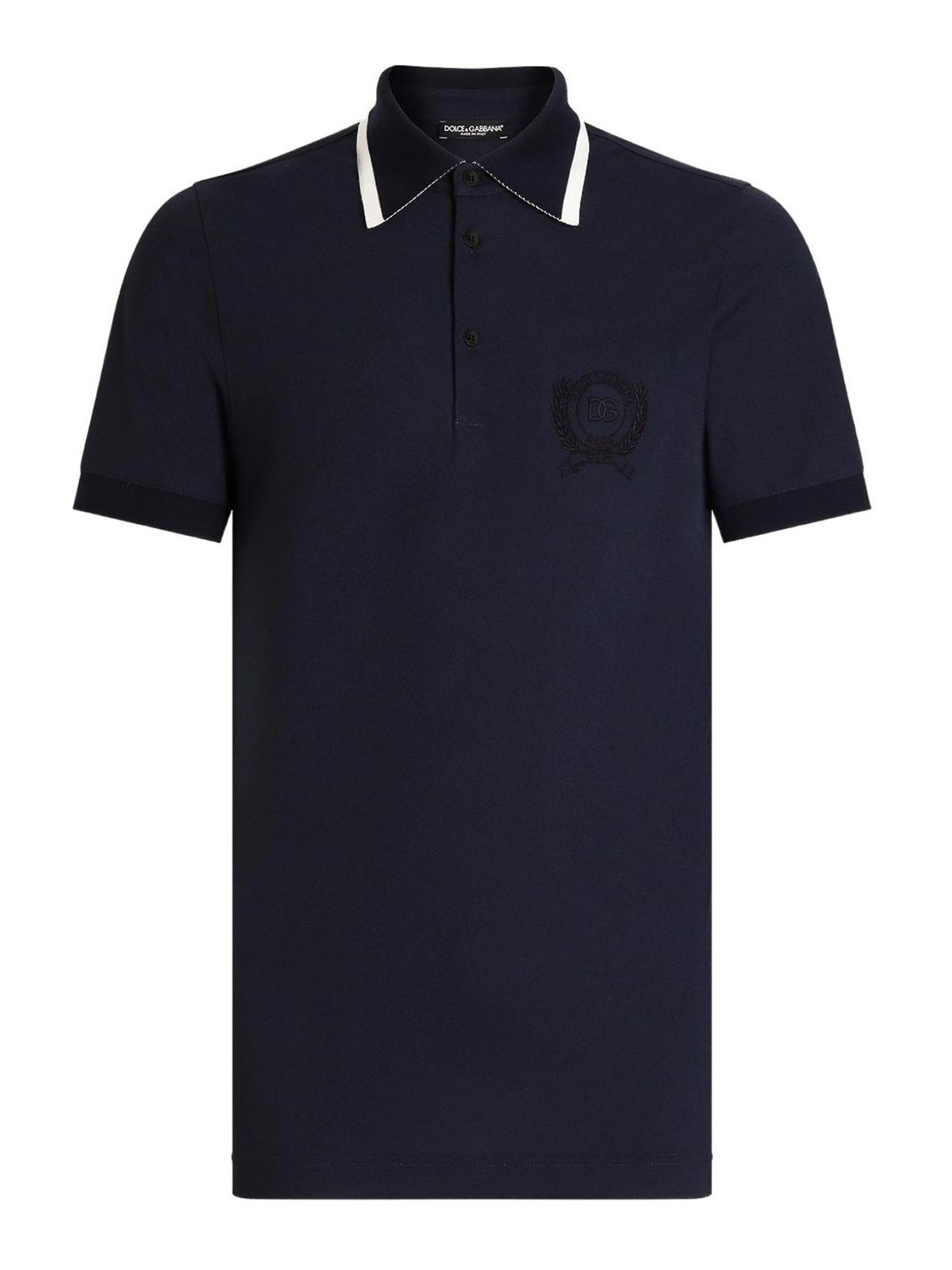 Polo con logo ricamato