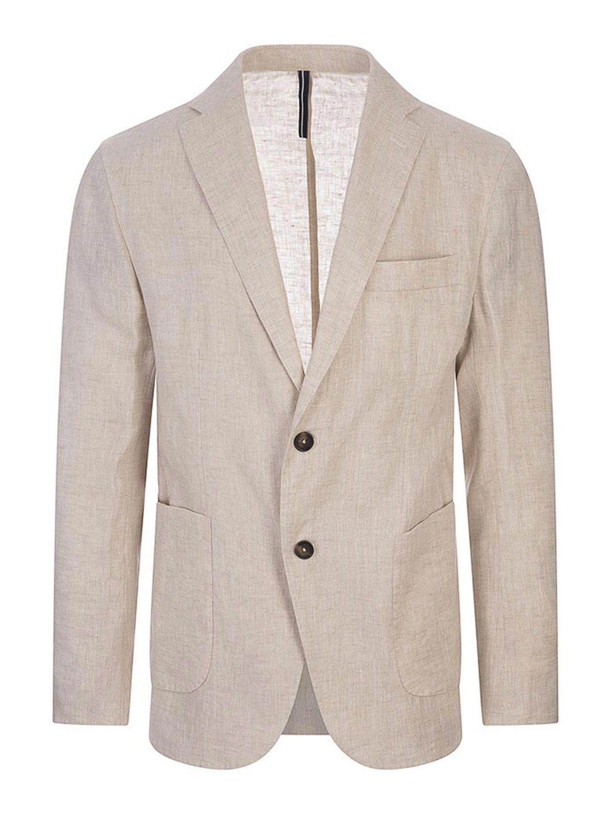 Blazer monopetto in lino