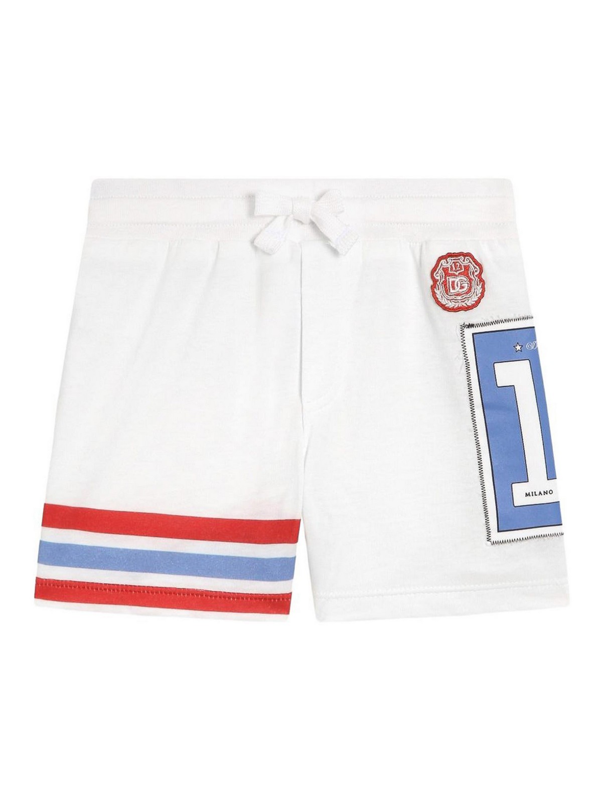 Shorts Con Dettaglio A Righe