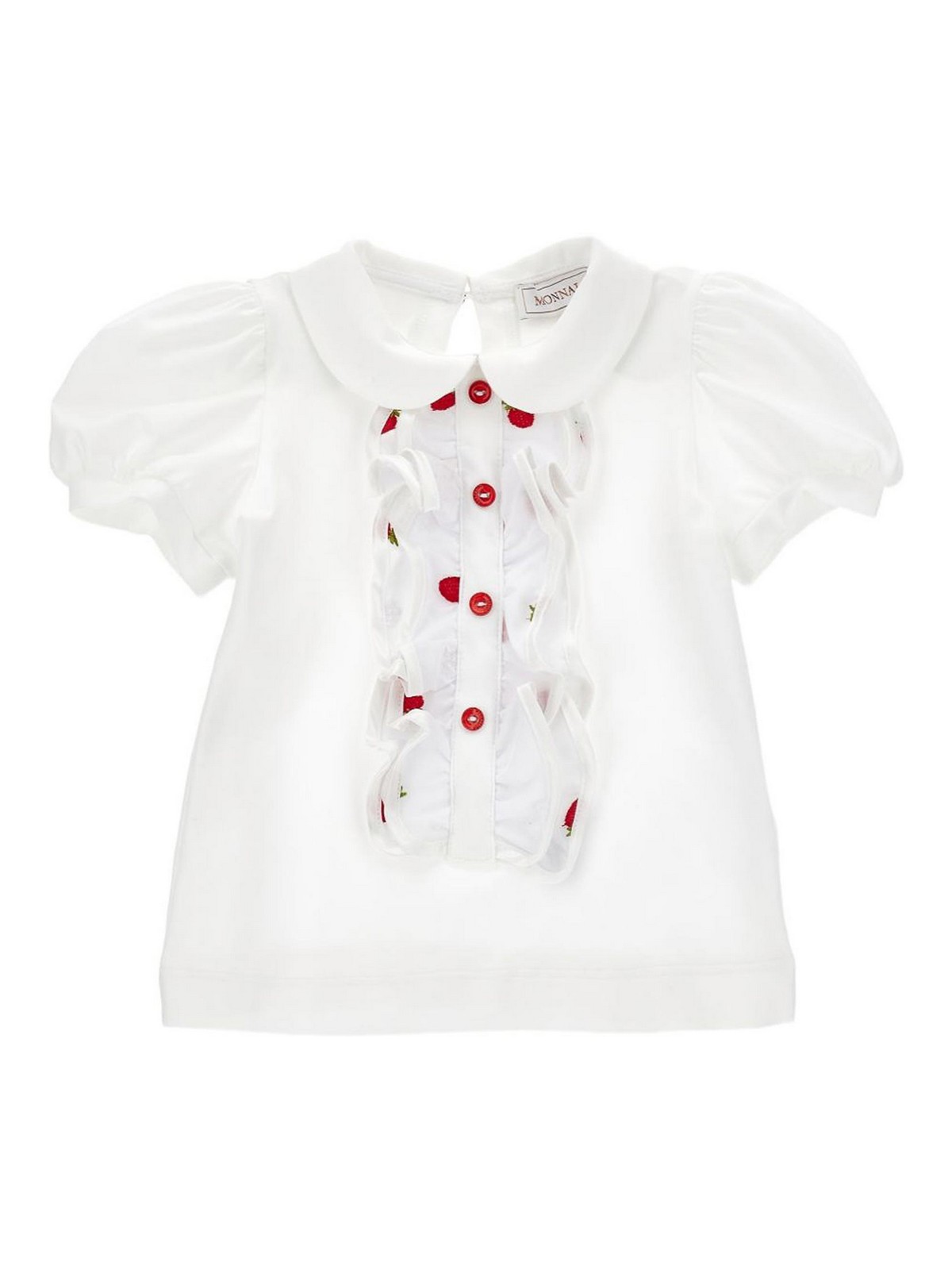 Monnalisa T-Shirt Con Roushes