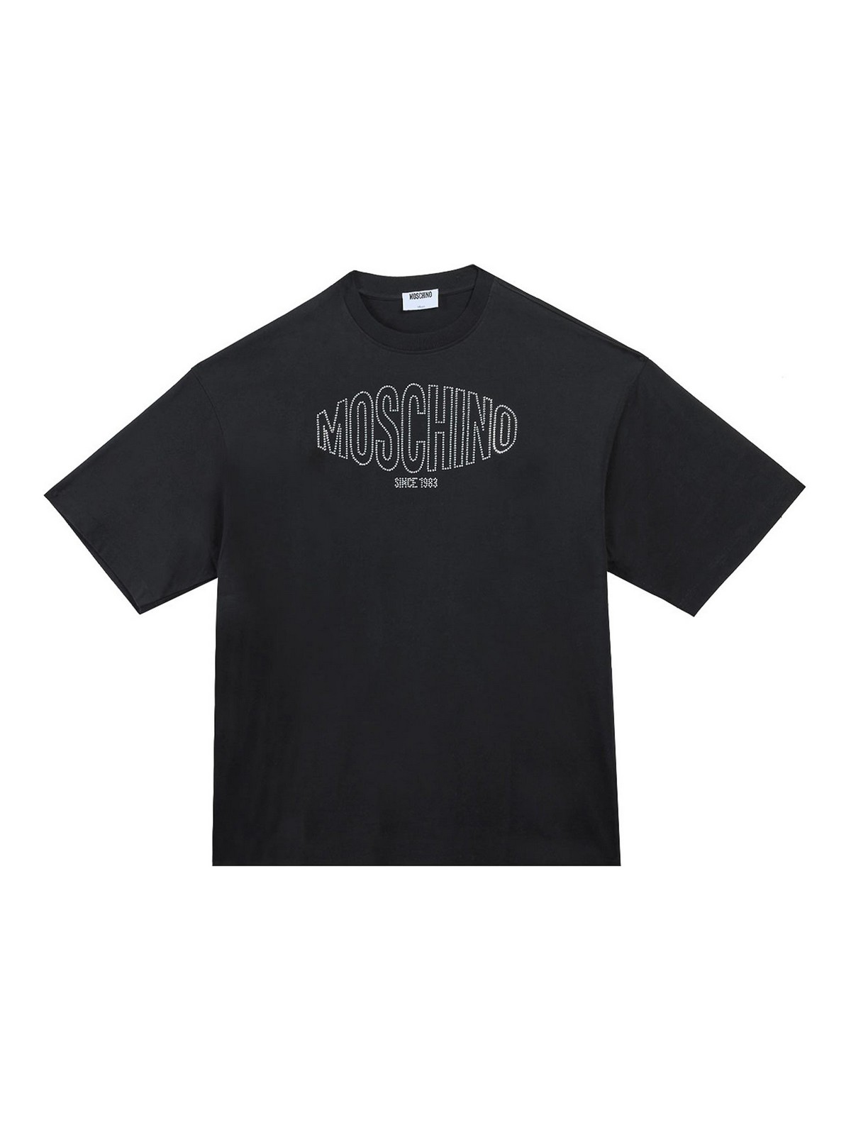 T-shirt sportiva con logo Cristalli