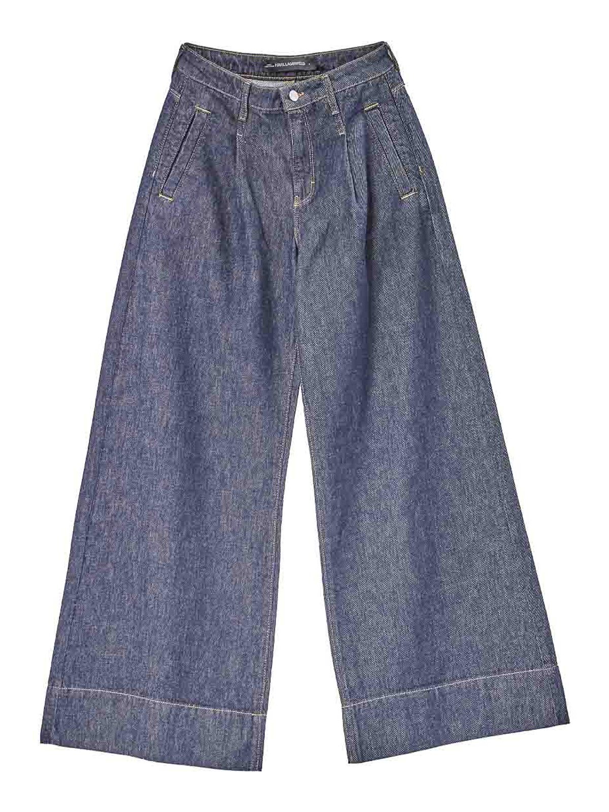 Denim alla moda a gamba larga
