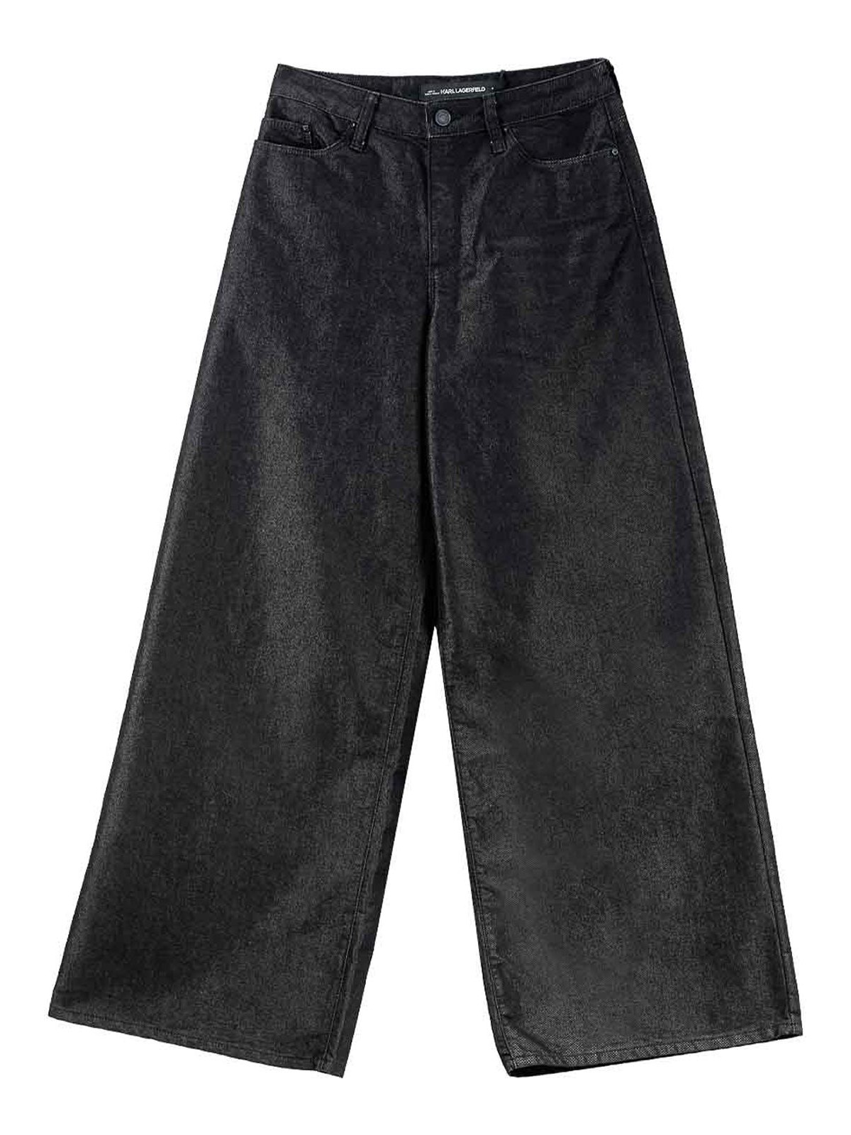 Pantaloni in denim alla moda con gambe larghe