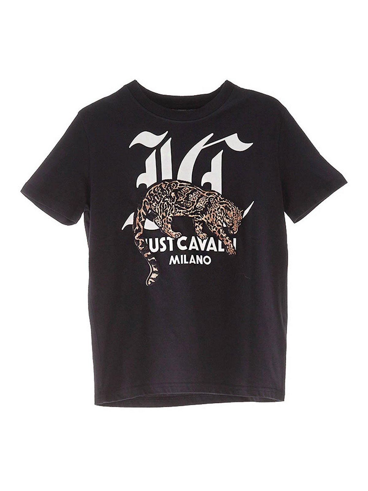 Just Cavalli T-Shirt Logo Leopardo