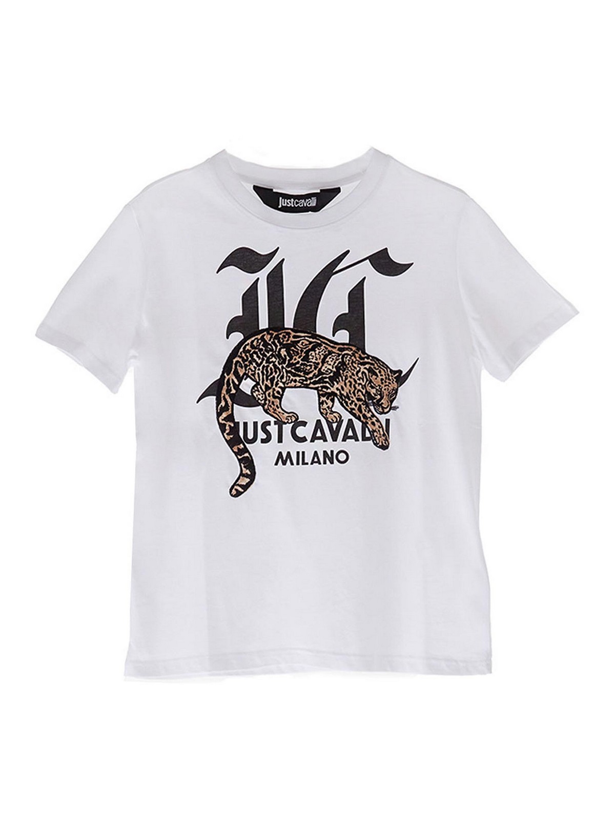 Just Cavalli T-Shirt Logo Leopardo