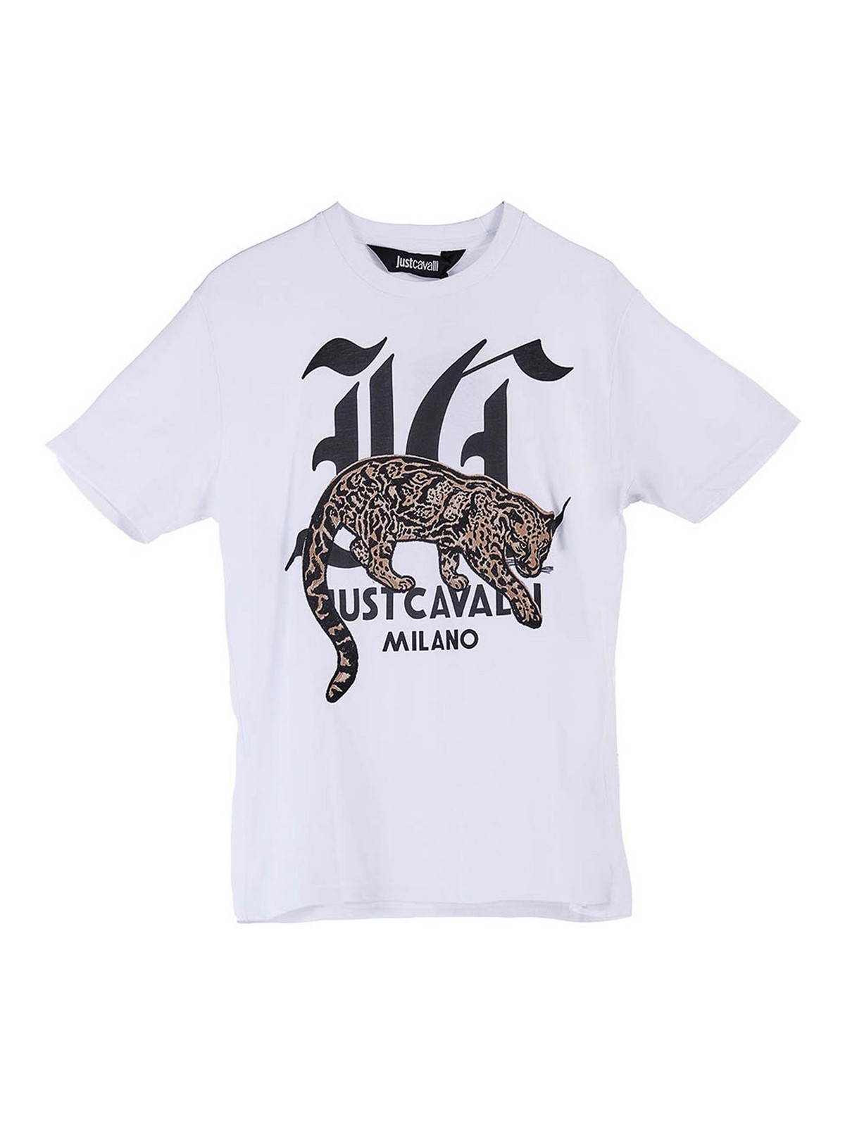 Just Cavalli Tshirt Logo Leopardo