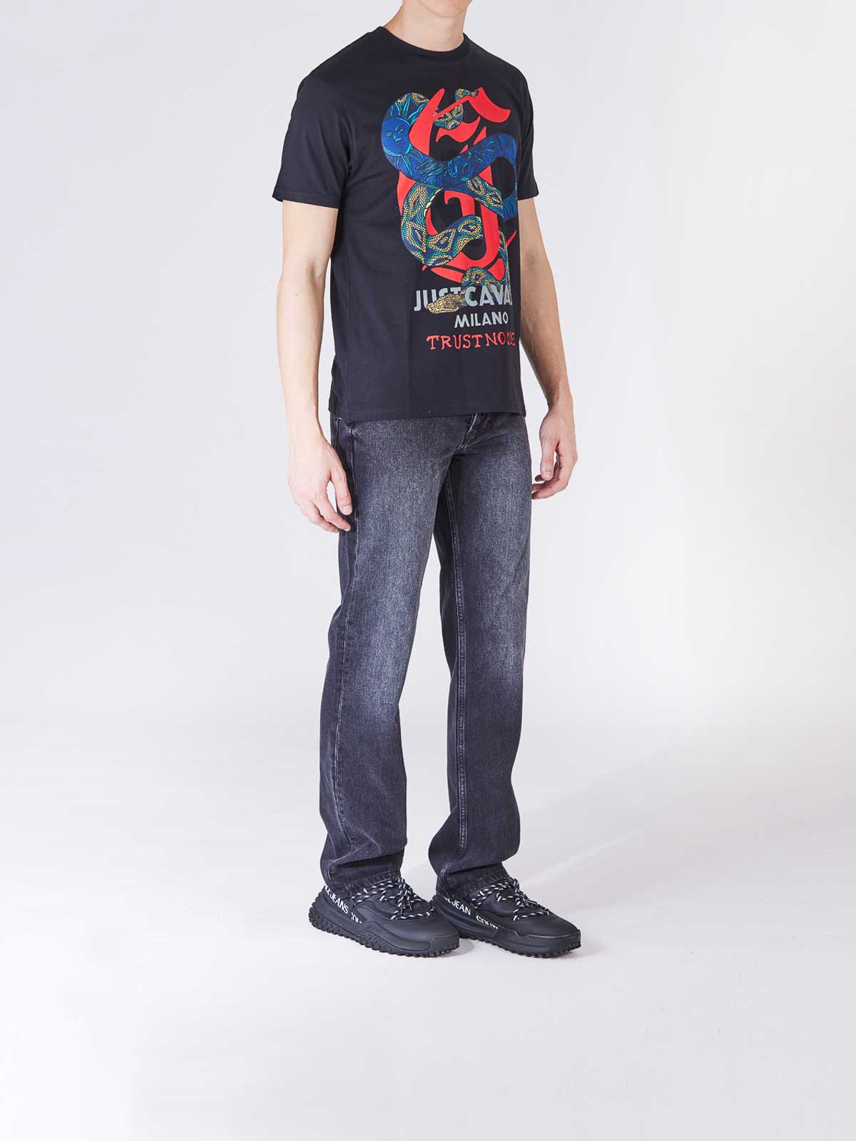 Just Cavalli Tシャツ - 黒 - ブラック|77OAHA14CJ700BLACK