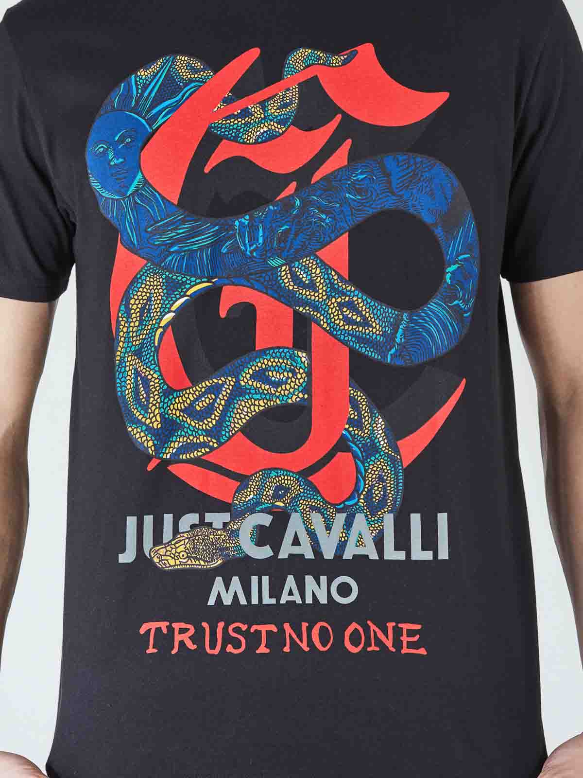 Just Cavalli Tシャツ - 黒 - ブラック|77OAHA14CJ700BLACK