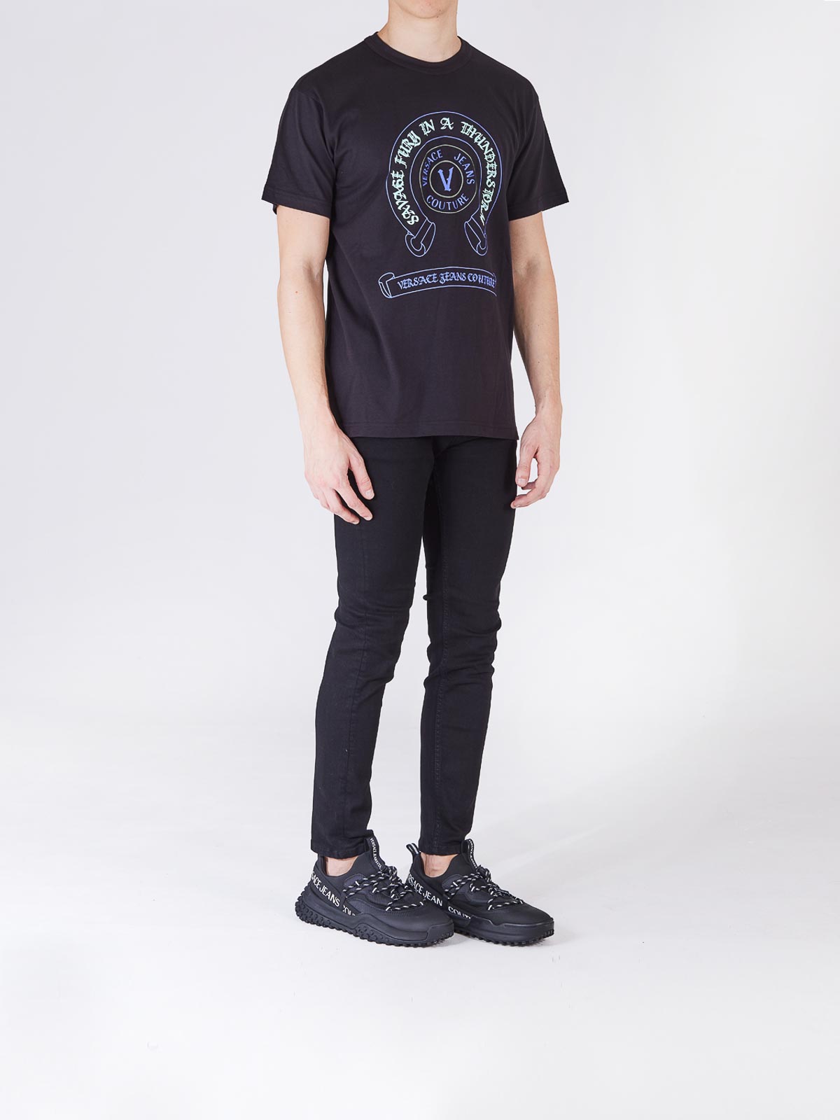 Versace Jeans Couture Tシャツ - 黒|77GAHG03CJ00G899 | THEBS