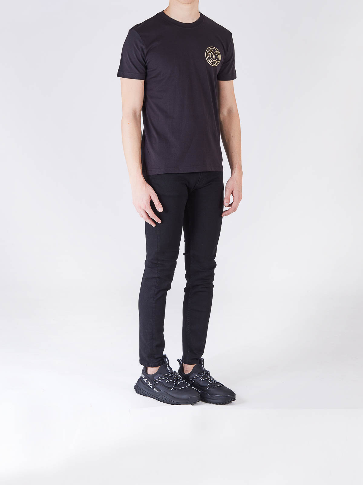 Versace Jeans Couture Tシャツ - 黒|77GAHT00CJ00T899 | THEBS