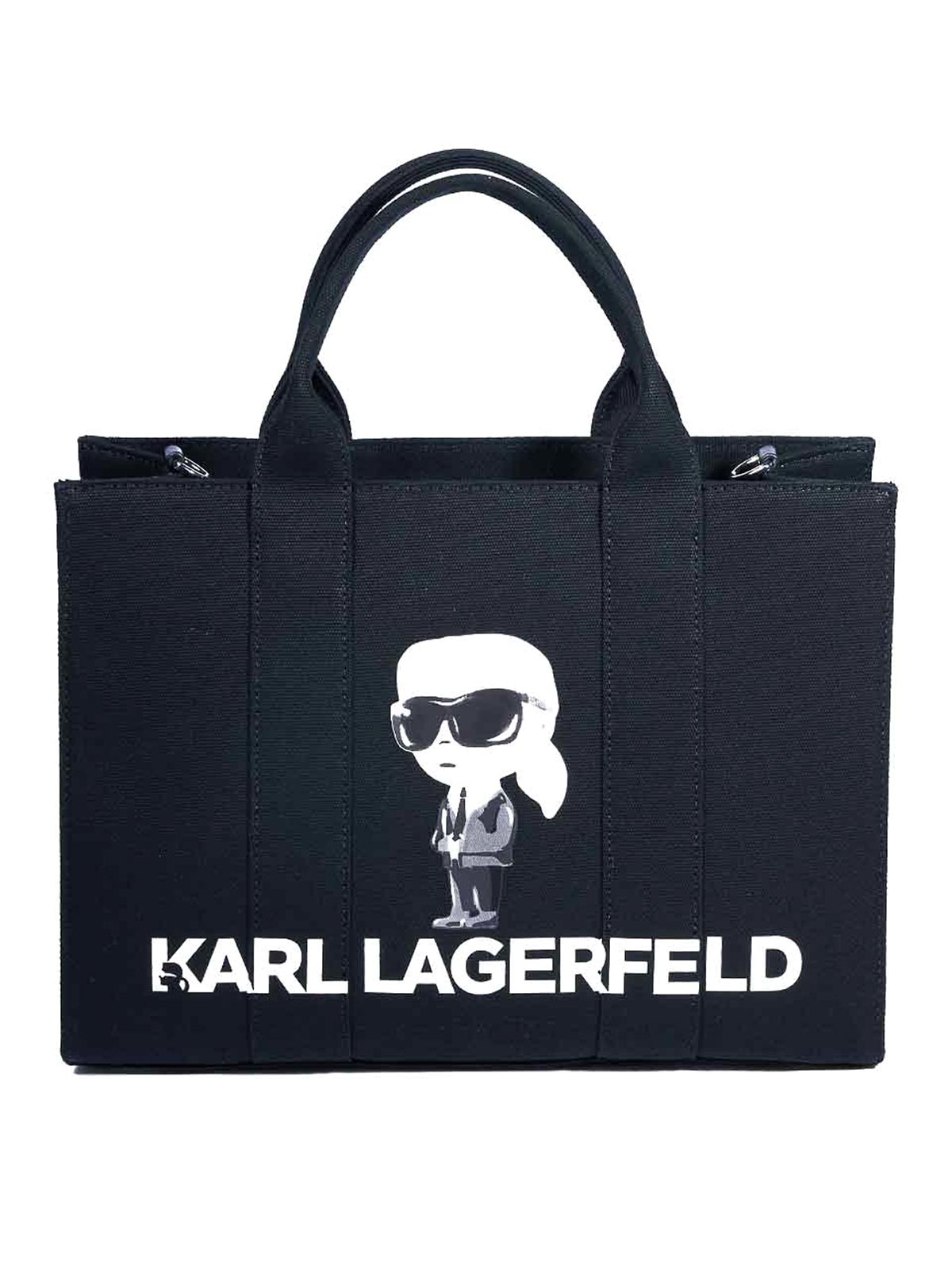 Borsa tote media quadrata Ikon Karl