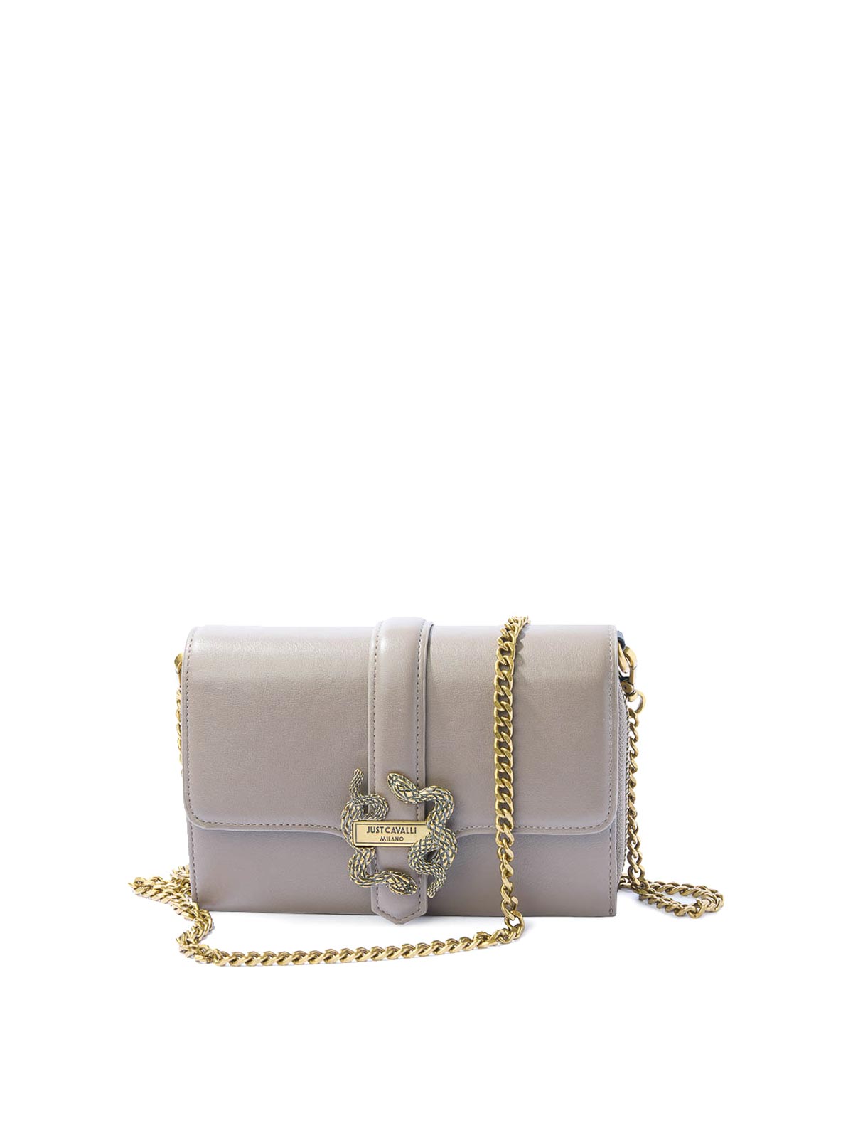 Just Cavalli Iconic Snakes Portafoglio Compatto Con Catena