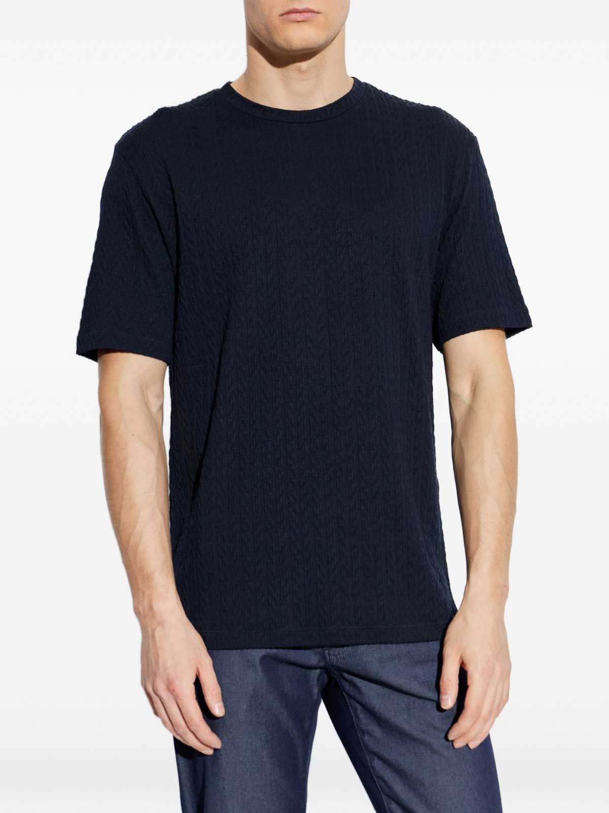 Giorgio Armani T-Shirt - Blue - Men|GM003152AF24799U8139
