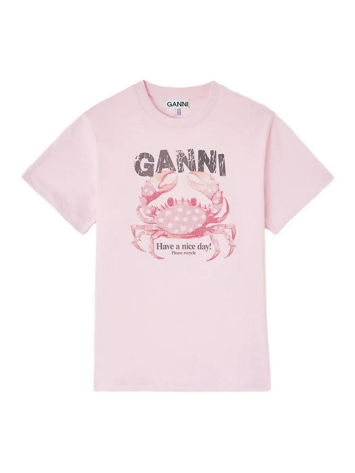 Ganni Jersey di cotone basic