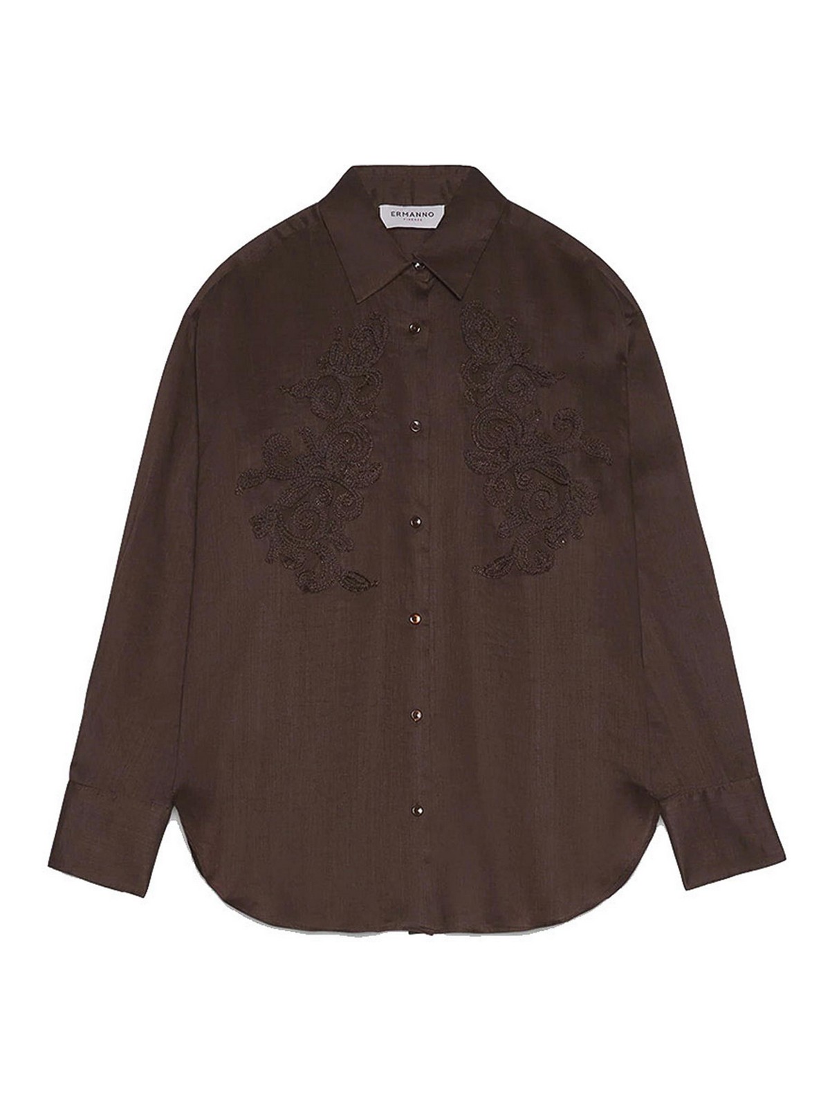 Ermanno Scervino Shirt In Brown
