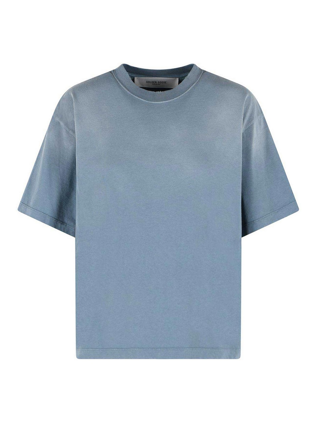 Maglietta in cotone blu
