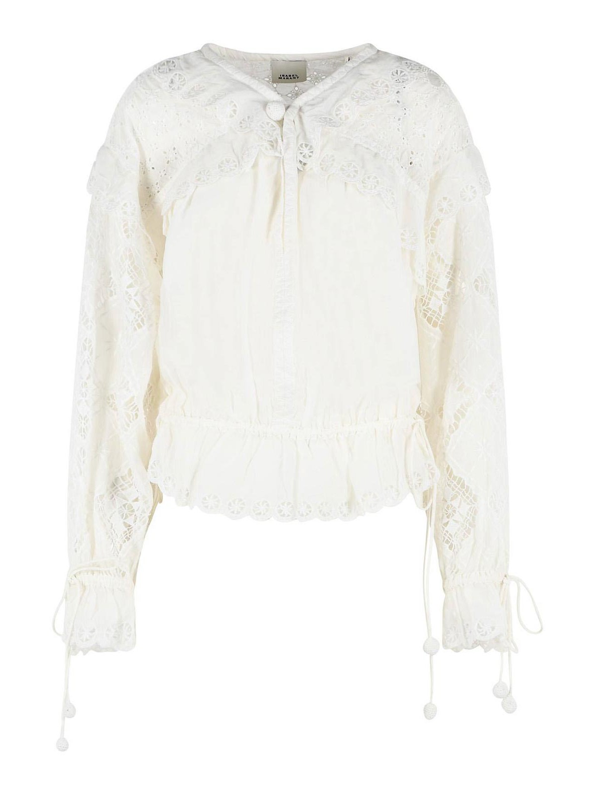 Isabel Marant Nowana White Cotton Blouse