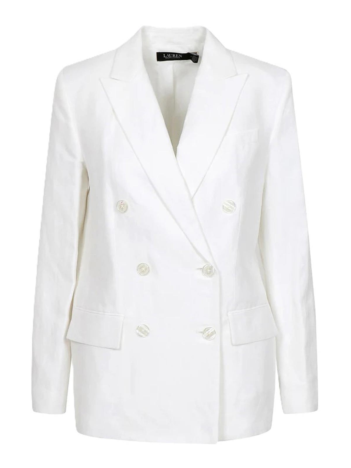 Narain-blazer-lt drappeggiato lino visc