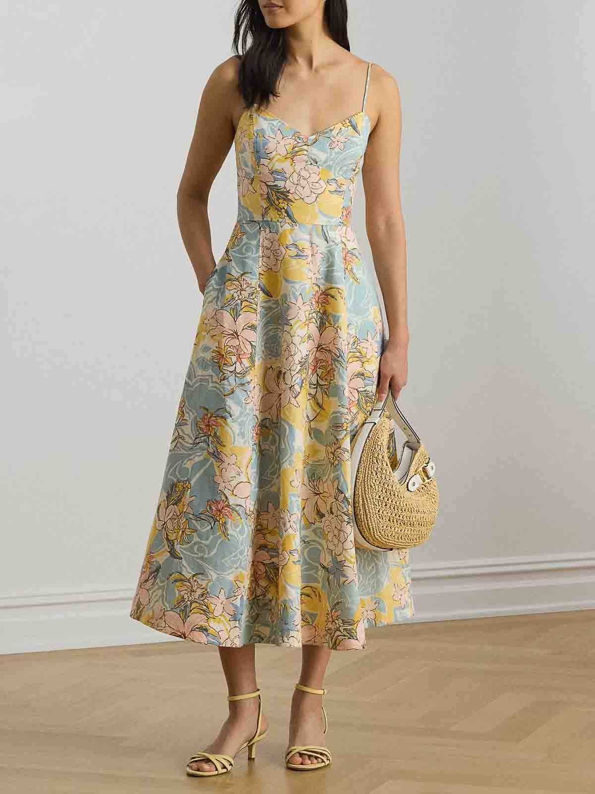 classic fit and flare dress Sail to Sable White V-Neck Fit & Flare Dress White / XXXL / JM26013