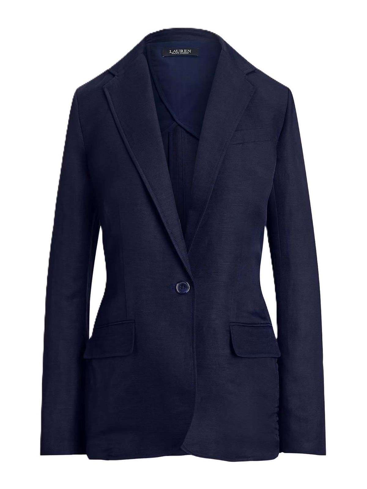 Ralph Lauren Woven-blazer/sport Coat-lt Drapy Linen Visc. In Blue