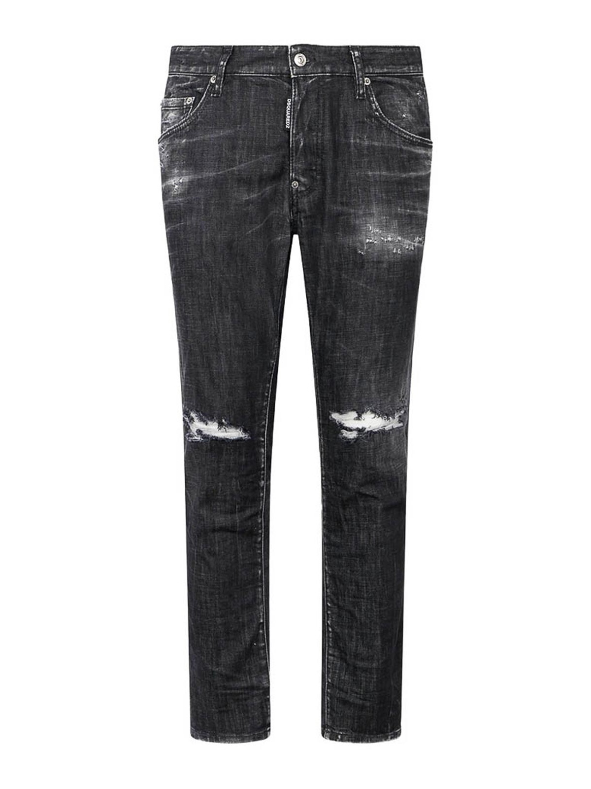 Dsquared2 Pants 5 Pockets In Black