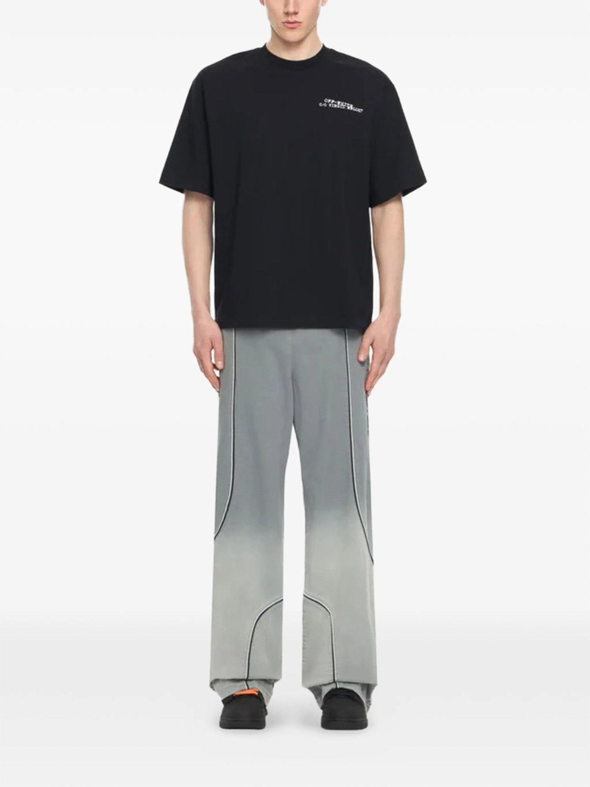 Off-white Script Arrow Slim T-shirt In For Men In Negro