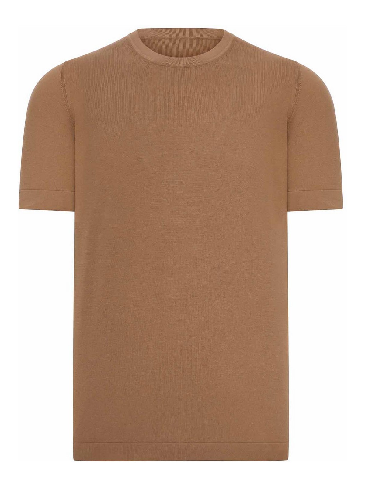 T-shirt in maglia di cotone a maniche corte