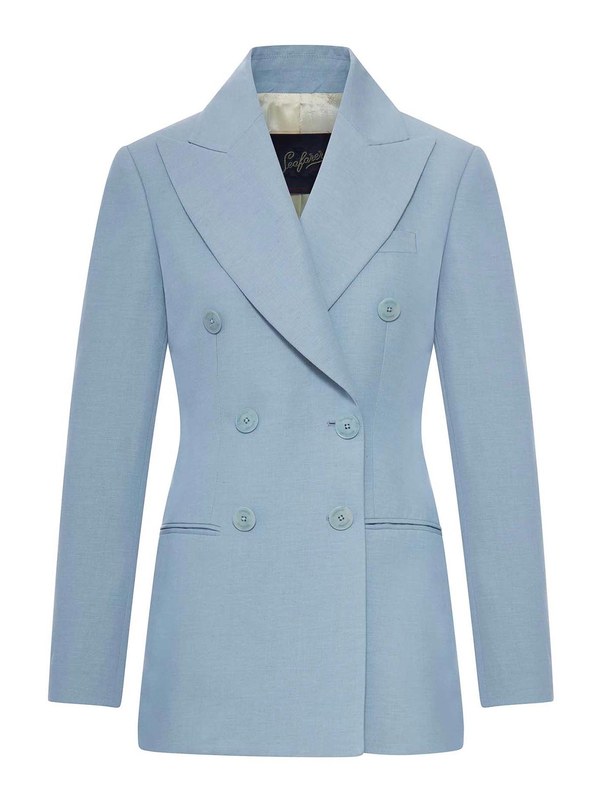 Seafarer Tailored Double-breasted Vanity Jacket In Blue