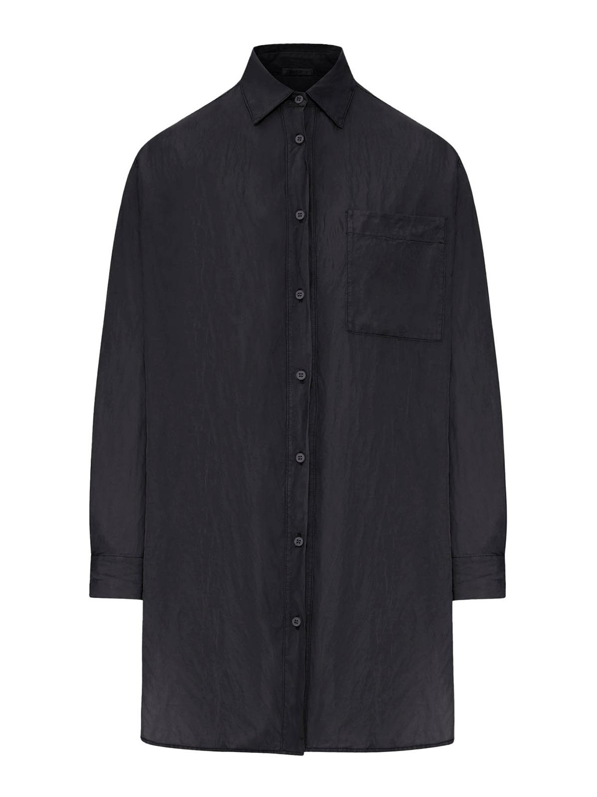 Transit Oversized Linen Shirt In Black