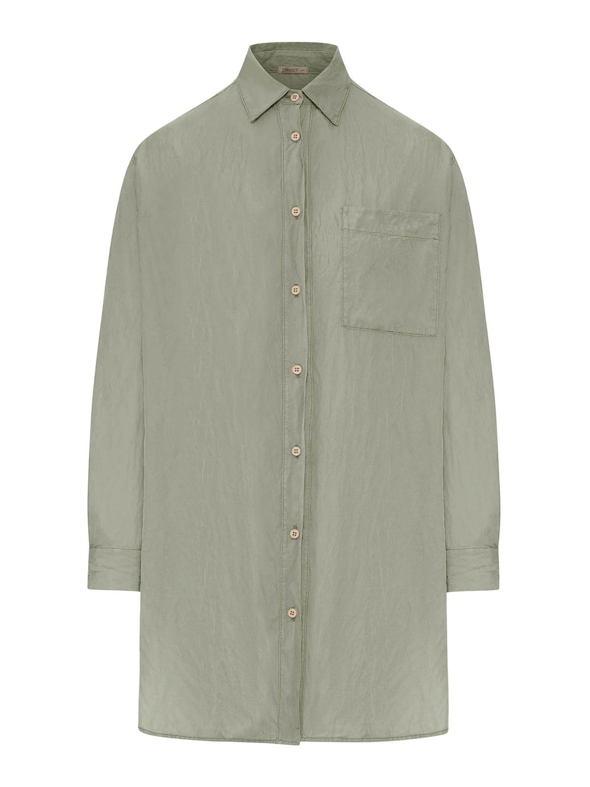 Transit Oversized Linen Shirt In Nude