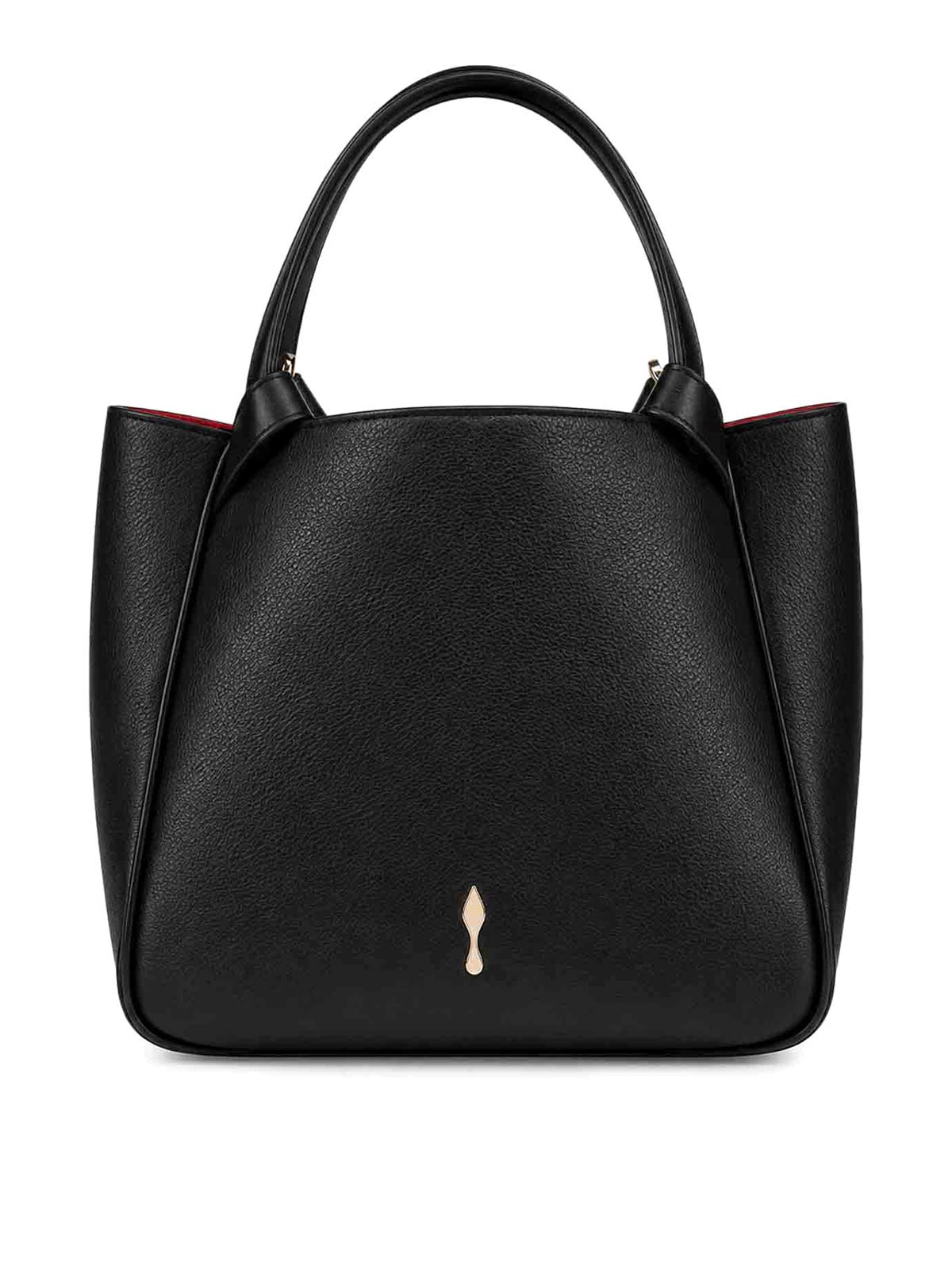 Christian Louboutin Bettina Mini Calfskin Tote Bag In Black