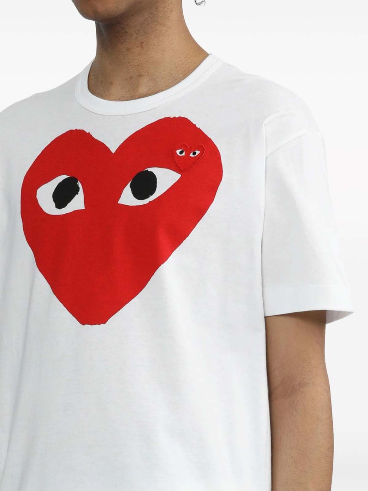Comme Des Garcons Cotton T-Shirt - White - Women|AXT026D1