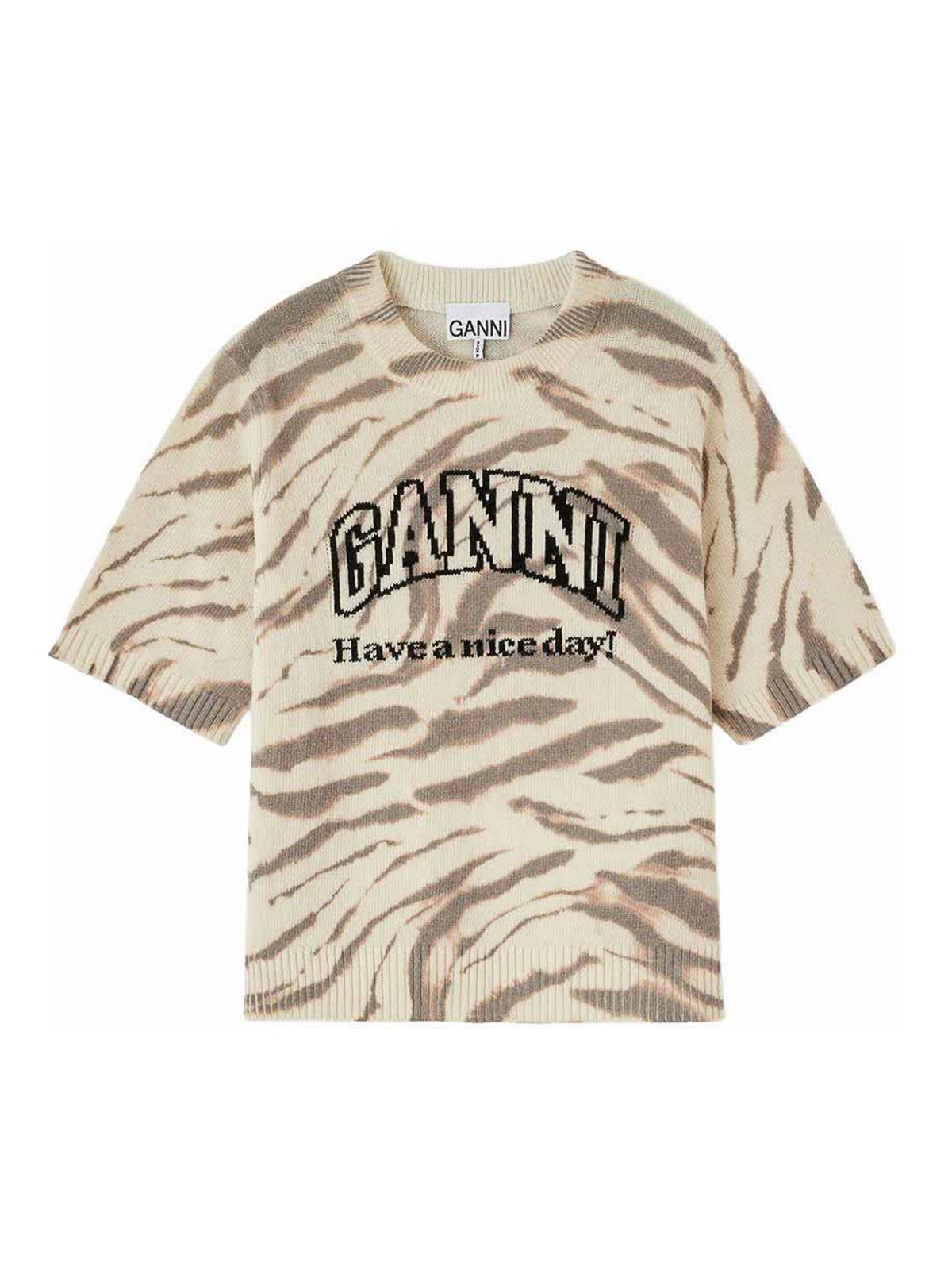Ganni T-Shirt - Blanc