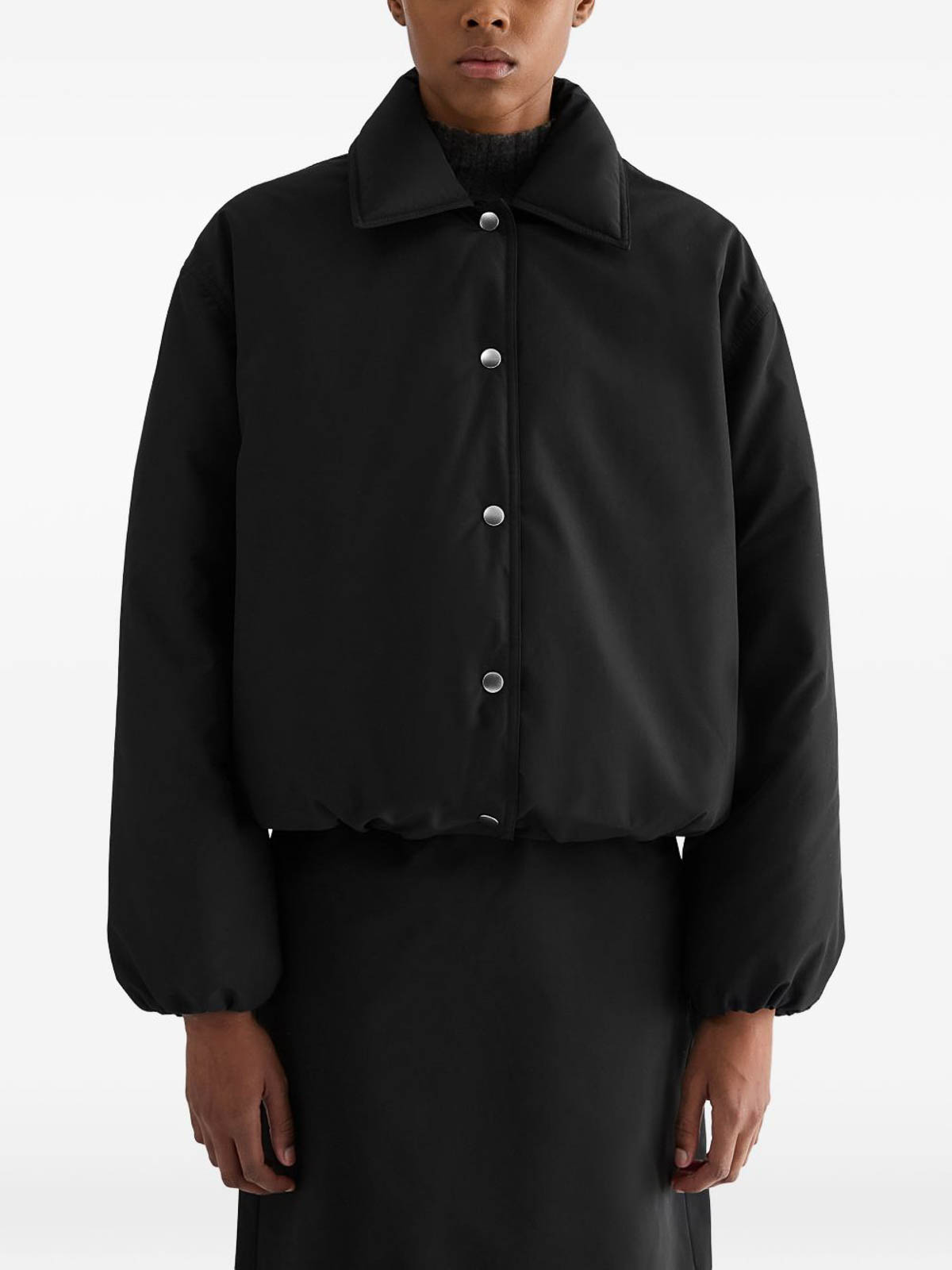 Jil Sander Short Down Jacket In Black