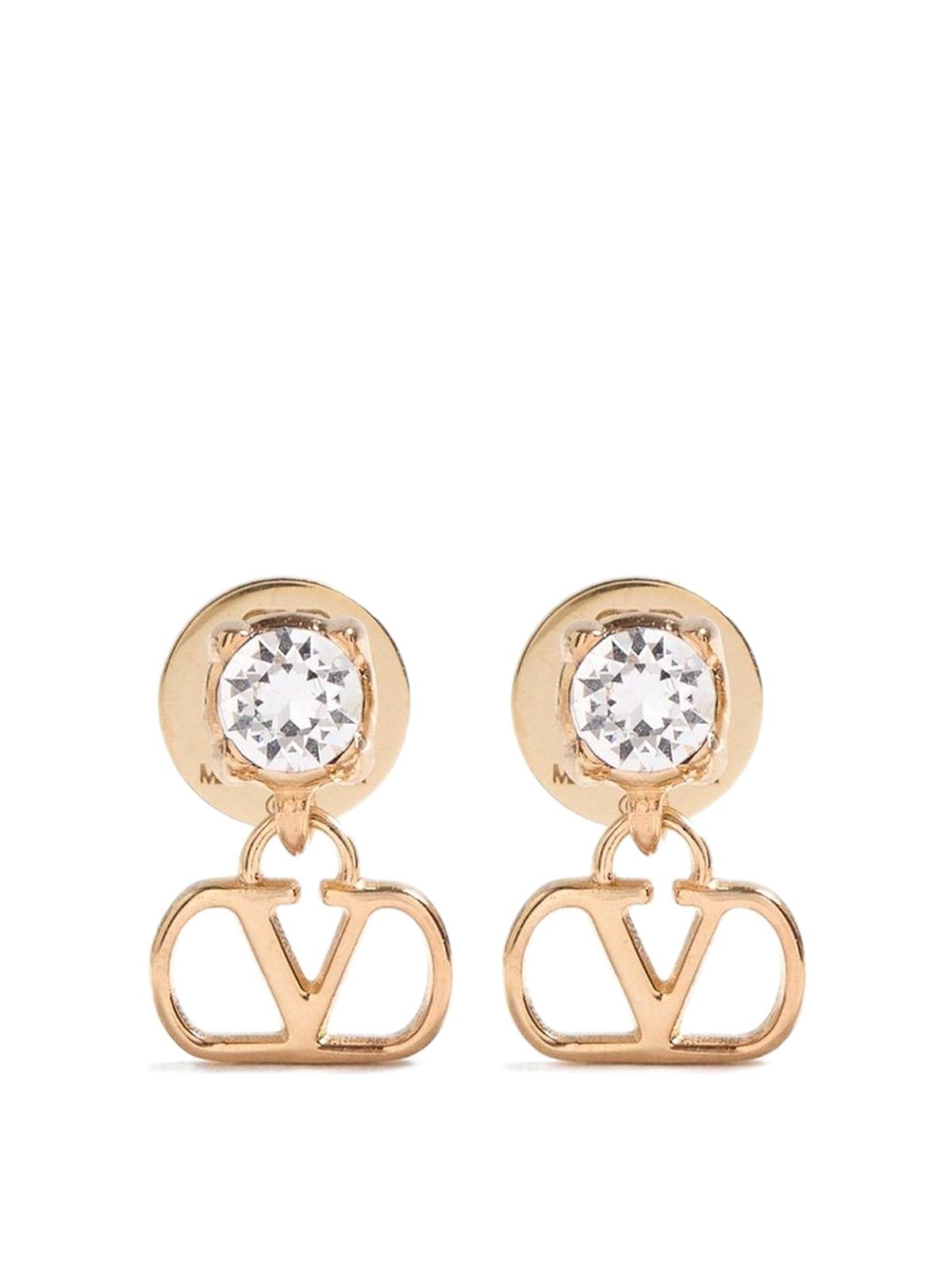 Orecchini con strass firma Vlogo