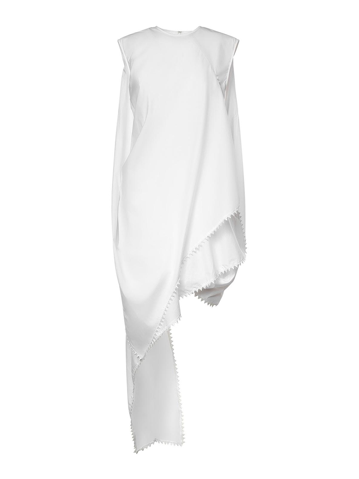 Vestito corto in cotone trapuntato