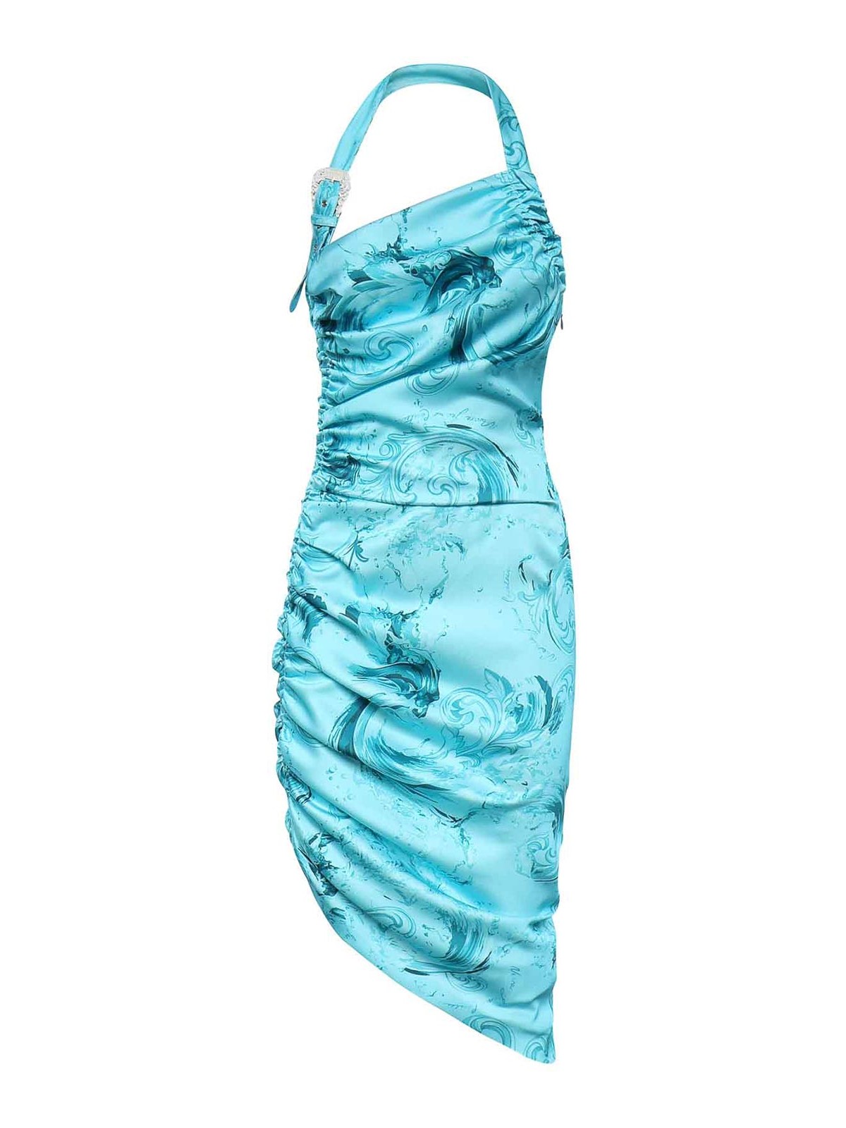 Versace Jeans Couture Robe Au Genou - Bleu Clair